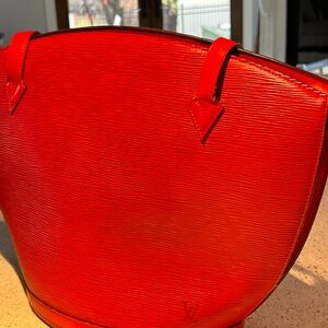 Louis Vuitton Red Tote Bag